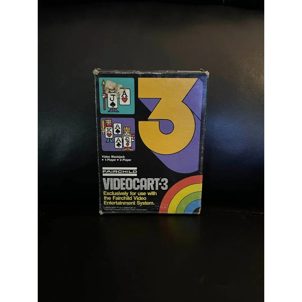 Vintage Fairchild Videocart 3 Video Game‎ Blackjack